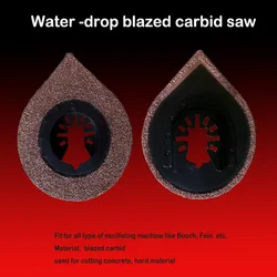 Free shipping 1PC brazed drop-shaped brazed carbide saw blade for most popular brands multifunctional oscillating machines