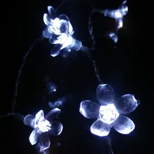 Dried flowers Tree LED Light Natural Branches 10m Cherry Blossoms Tree Room Ornament holiday/Christmas/Party Light String LED