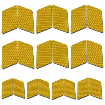 

10pcs 60 x 30mm Reflector Tape Yellow for Toyota High Intensity Security Marking Tape For Car Reflectors Rear