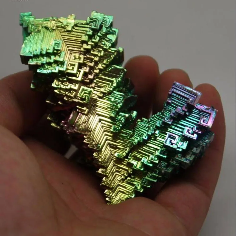 

Rainbow Bismuth Crystals 20g/50g Metal Mineral Specimen Good Gift 2018