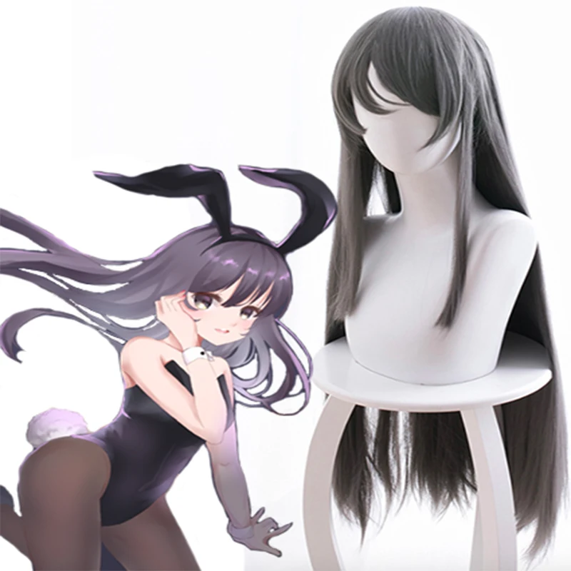 Аниме Rascal Does Not Dream Of Bunny Girl Senpai косплей парик Mai Sakurajima Косплей парики термостойкие