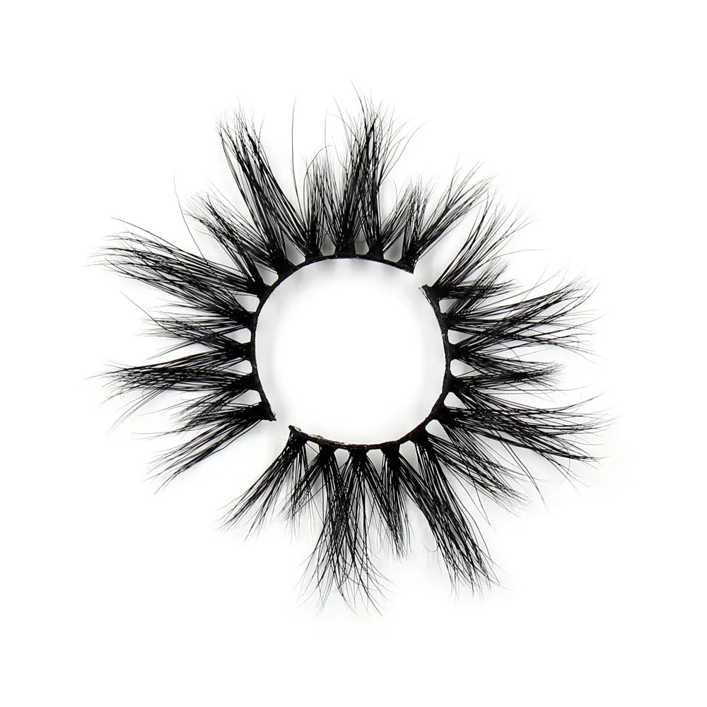 LEHUAMAO 25mm Eyelashes 3D Mink False Eyelash Long Wispy Fluffy Curly Lashes Cruelty Free Natural Lash Dramatic False Eyelashes - Цвет: G03