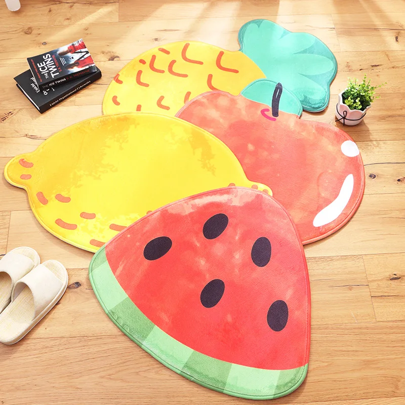 

Cartoon Fruits modeling door mats Carpets Anti-slip Carpet for Children pineapple Floor Mat Rugs kids carpet for bedroom D-27