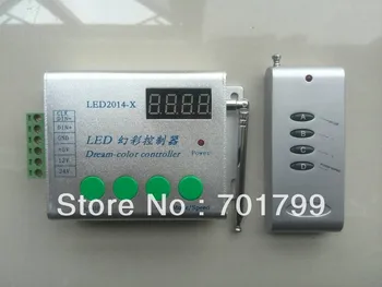 

LED-2014-X,LED dream color controller,support W2811/WS2812B/TM1804/INK1003/UCS1903 etc,2048pixels controlled;DC5-24V input