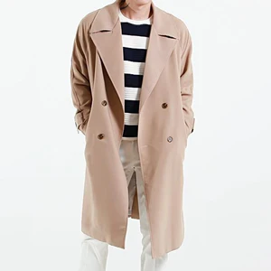 2021 Men Brand Trench Coat Spring Autumn Plus Size Long Coats With Belt Windbreaker Outerwear For Men Fashion Loose Jackets