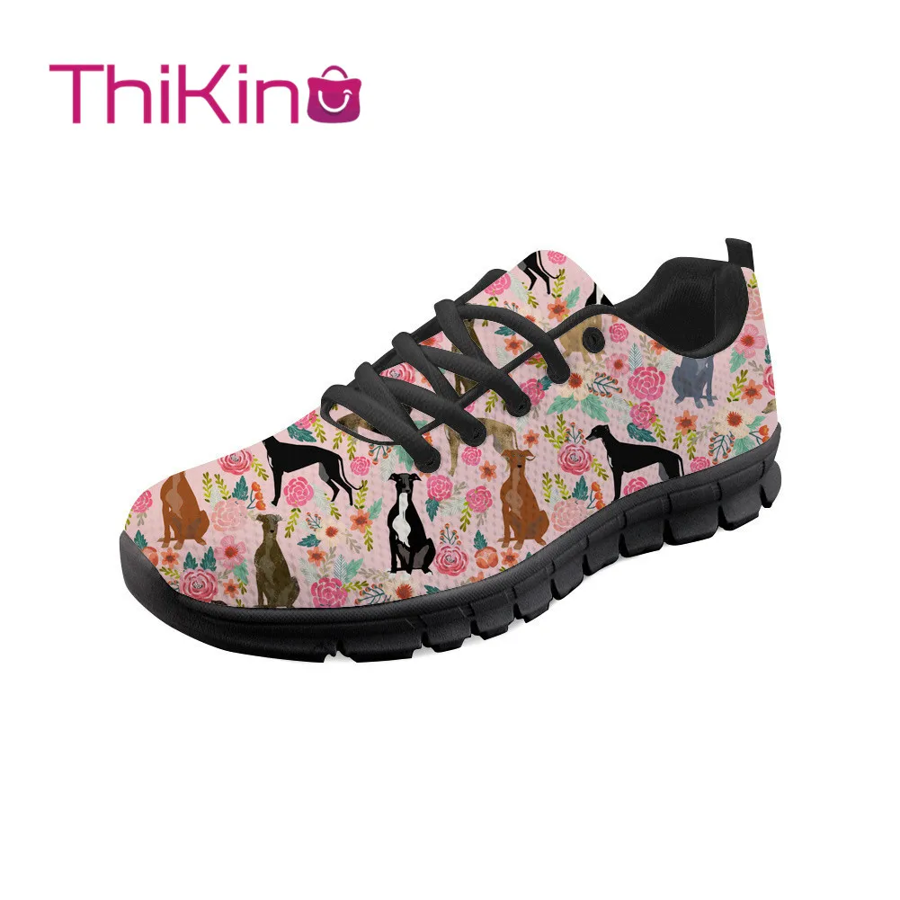 

Thikin Women Greyhounds Sneakers Women Shoes Animals Casual Flat Shoes Ladies Breathable Mesh Woman Walking Shoes Zapatos Mujer