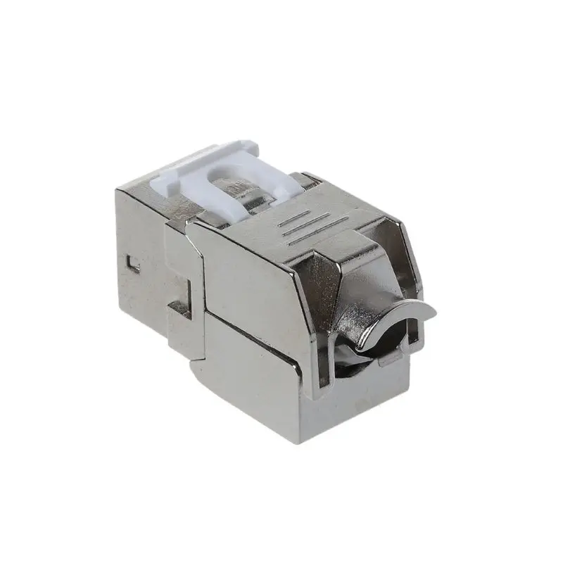 1 шт. RJ45 Keystone Cat6 Cat6A Экранированный FTP цинковый сплав модуль Keystone Jack сетевой разъем адаптера