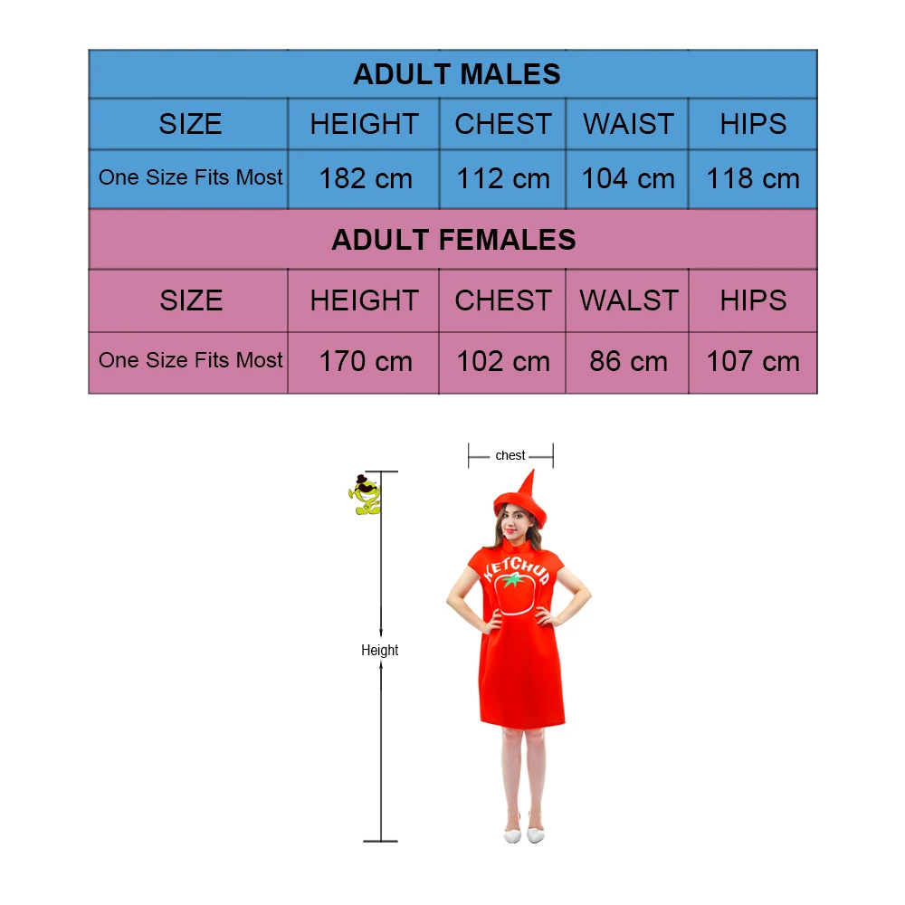 Индивидуальный свободный размер томатный кетчуп костюм пикантный горчичный костюм с шляпой лучшие костюмы на Хэллоуин парные костюмы