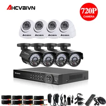 1080 P HDMI AHD 8CH CCTV DVR 8 шт. 1,0 МП инфракрасная камера системы безопасности 2000 ТВЛ кабель для камеры CCTV Системы Камера