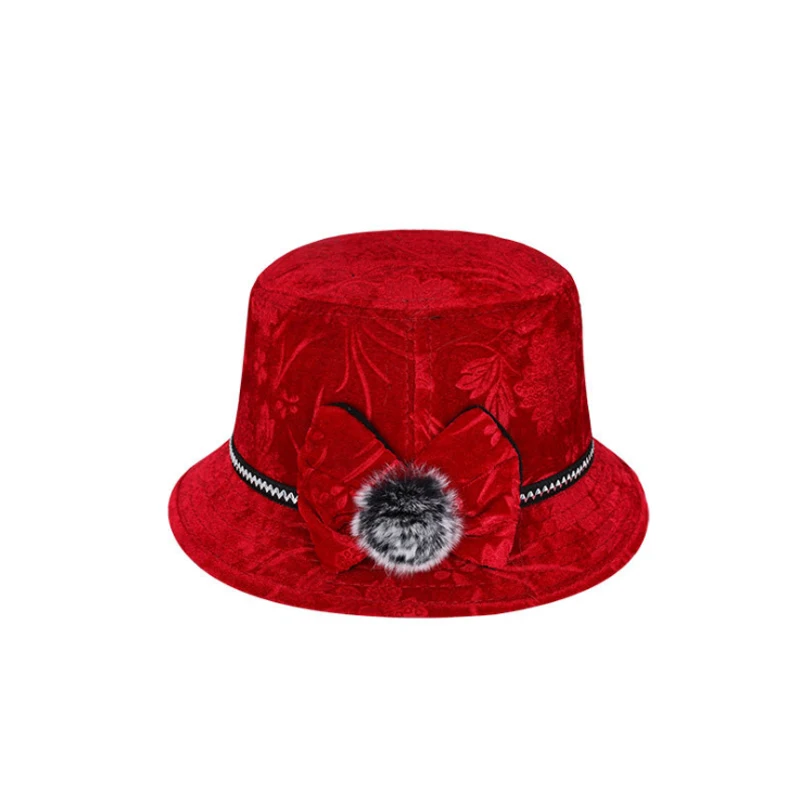 wine colored floppy hat