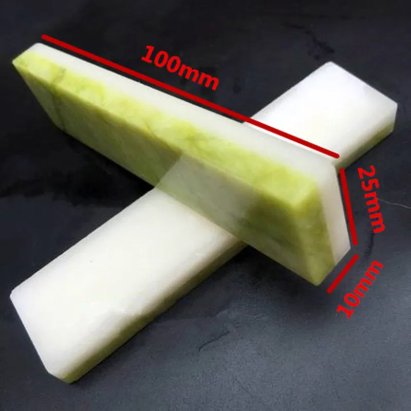 

LEEPED 8000/10000 Double Sides Professional Natural Green Agate And White Agate Knife Sharpener Whetstone Sharpening Stones