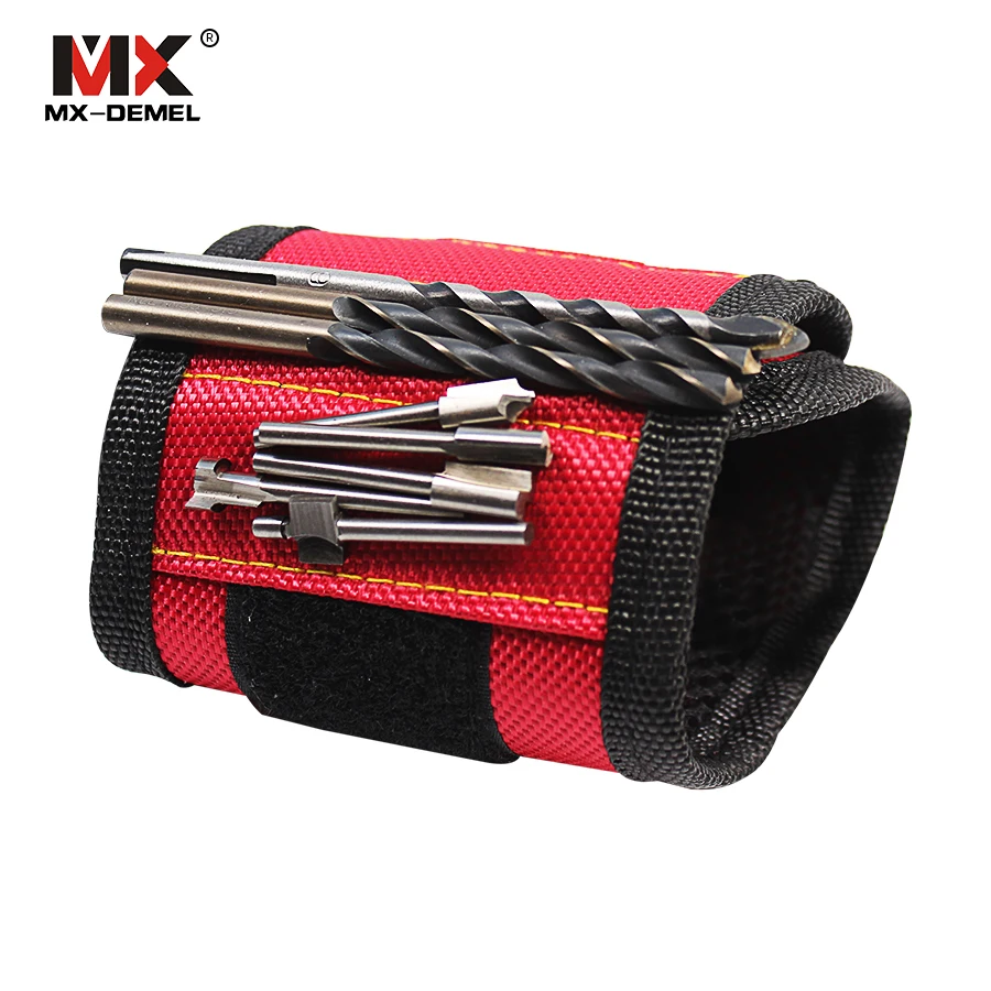 

Strong Magnet Wristband Tool Adjustable Tool Wrist Bands for Screws Nails Nuts Bolts Hand free Drill Bit Holder