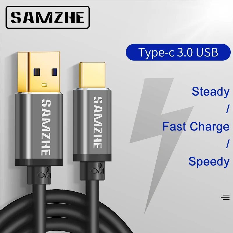 SAMZHE USB3.0 кабель для мобильного телефона type C 2.4A кабель для быстрой зарядки для Xiaomi mi 4C mi 5 4S OnePlus 2 Nexus 5 5X6 P MEIZU