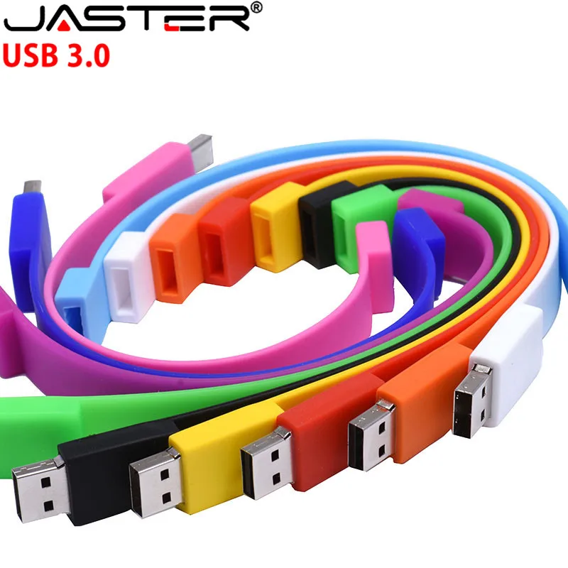 JASTER USB 3,0 10 видов цветов браслет на запястье ручка-накопитель 4 ГБ 8 ГБ 16 ГБ 32 ГБ usb флэш-накопитель 64 Гб Модель браслета U диск