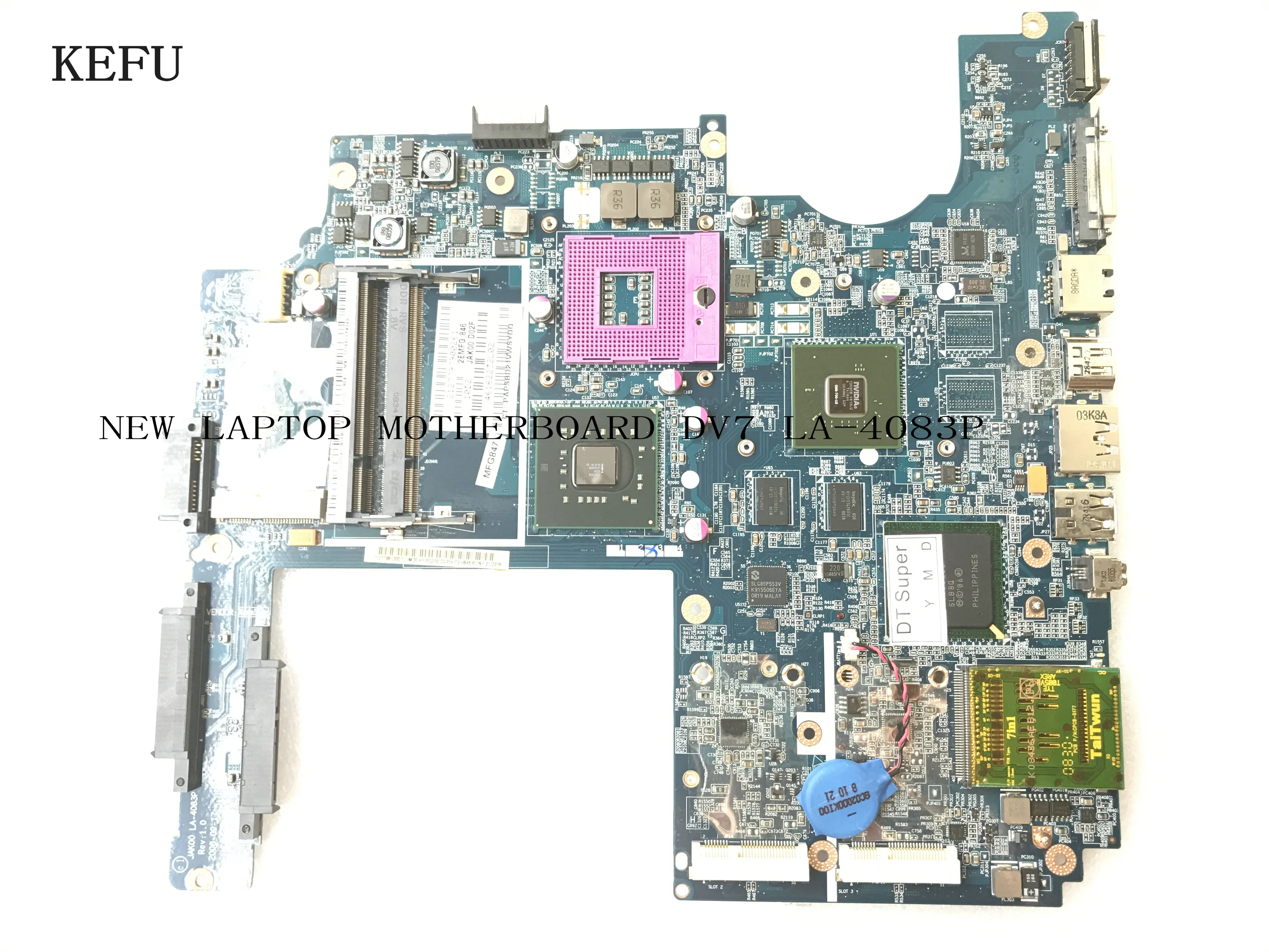 KEFU STOCK 100% новый товар JAK00 LA 4083P материнская плата для ноутбука HP Pavilion DV7 ноутбука.