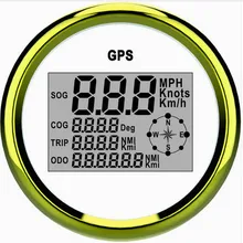 Хорошее качество! 85 мм Цифровой GPS Спидометр Speedo 0-999 узлов WG для лодки яхты корабль