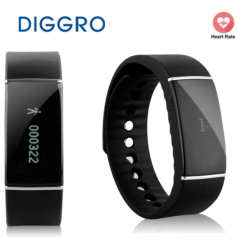DIGGRO S55 Alarm Sleep Monitor Smart Bracelet Pedometer Tracker Calorie Health Wristband Call Reminder For Androis