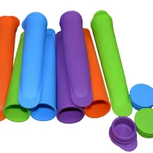 10 шт./партия поступление Силиконовая Форма льда Поп-производители формы для мороженого новые безопасные для заморозки мороженого инструменты случайных цветов