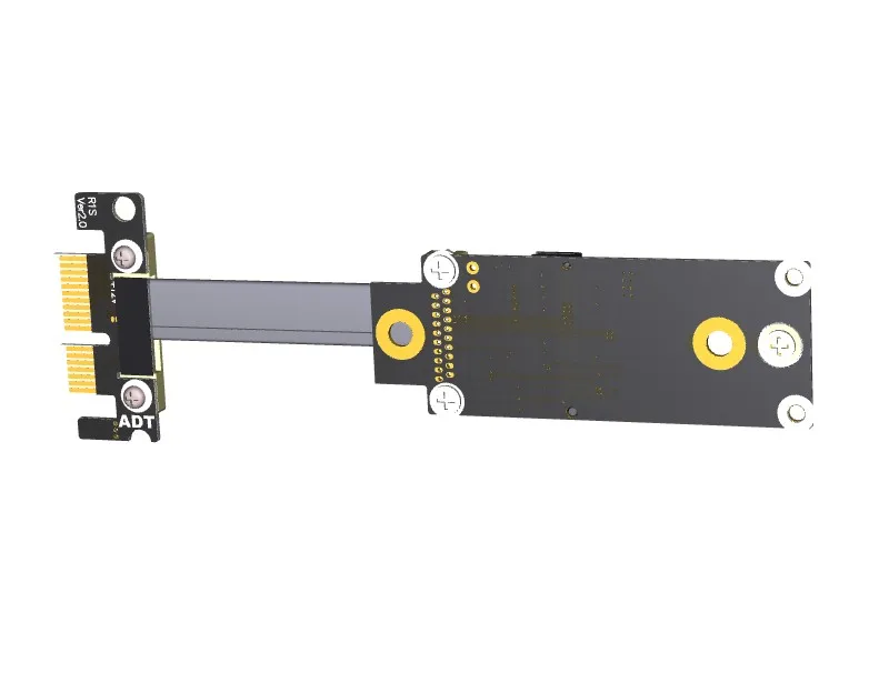 Удлинитель WiFi Для PCIe x1 M.2 A.E. key адаптер Riser Gen3.0 беспроводная сетевая карта