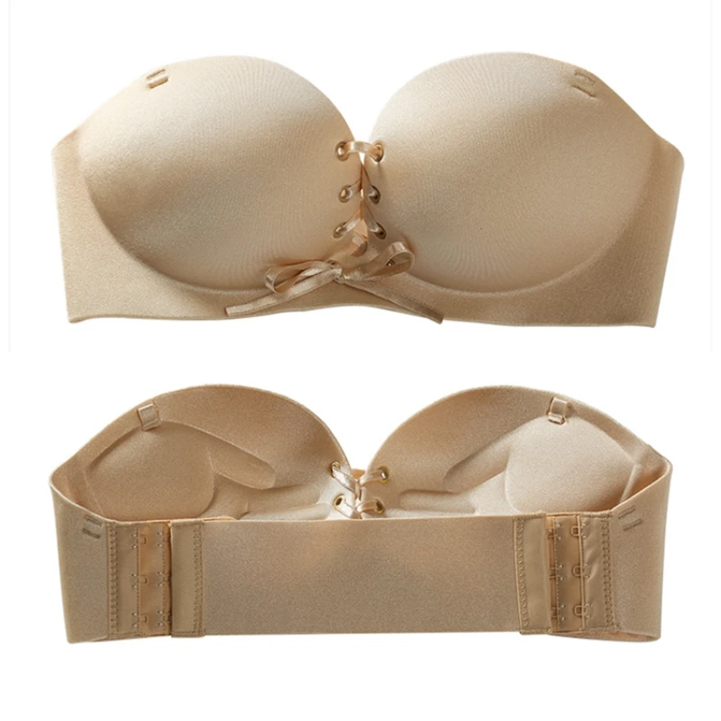 low cut backless strapless bra