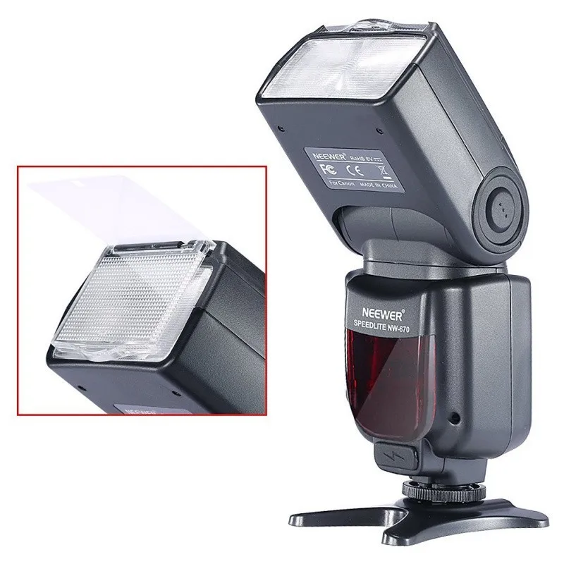 Neewer NW670 E-TTL Вспышка Speedlite для Canon T5i T4i T3i T3 700D 650D 600D 1100D 550D 6D 1Ds Mark I II III IV 5D Mark III II I