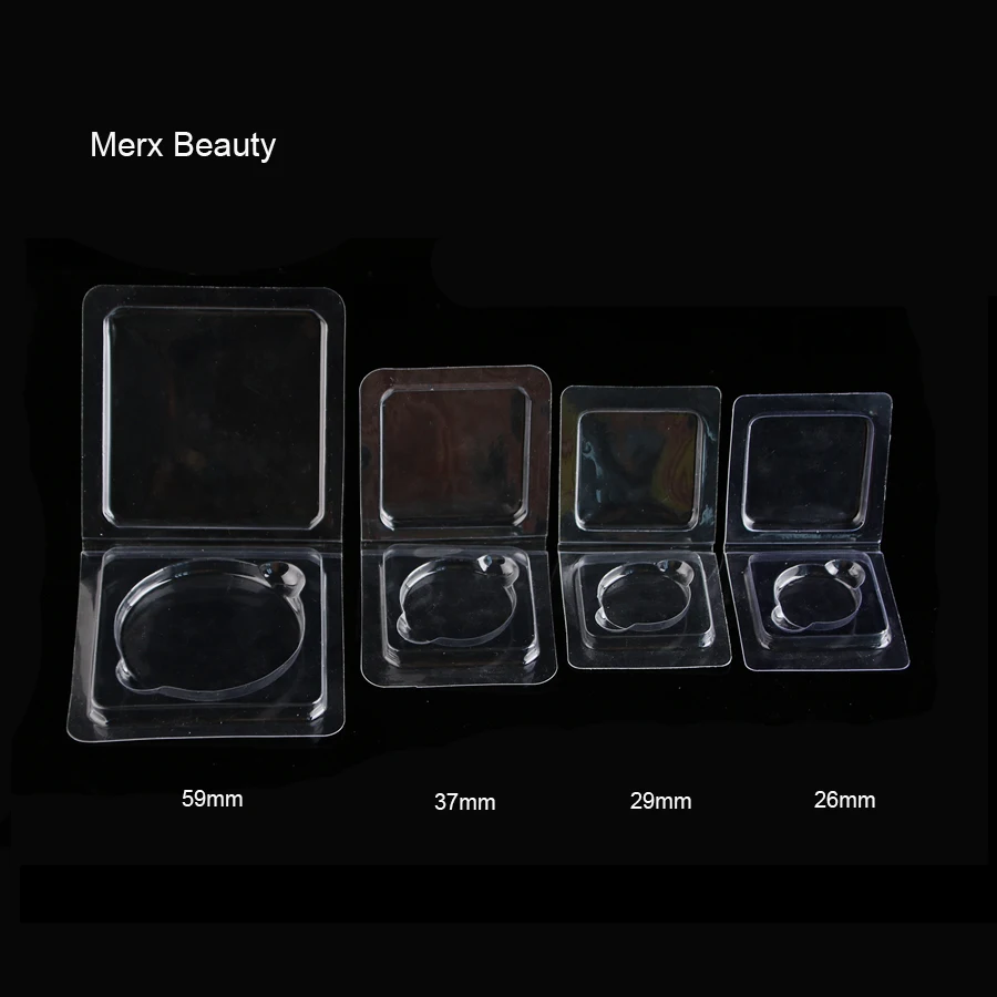 

PVC Clamshell plastic blister PVC eyeshadow palette for press pans eyeshadow PVC packing 50 sets/lot MERX BEAUTY brand