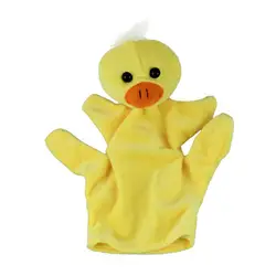 Пальчиковые Куклы Животные хлопок ручные марионетки перчатки Кукольный Finger Желтая Утка животных плюшевые игрушки для детей подарок на