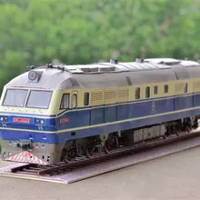 Модель из 3D бумаги 1:87 DF 11 локомотивный поезд классические модели