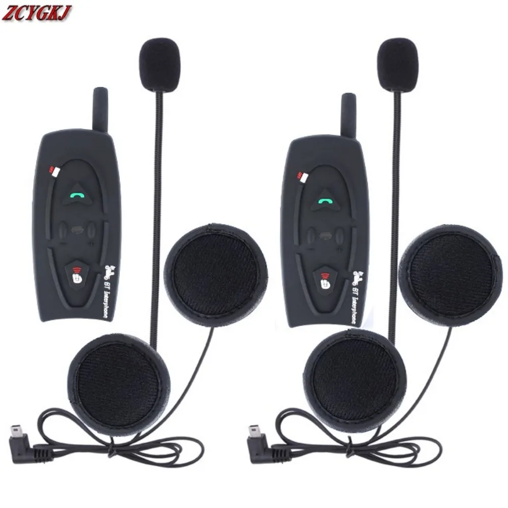 

2 Pcs V2 500M Motorcycle Interphone Intercomunicadores De Motos Bluetooth Helmet Headset Intercom For 2 Riders