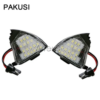 

PAKUSI Car LED Under Side Mirror Lights 12V White Lamp Bulb Kit No Error For VW Golf 5 Mk5 MkV Passat b6 Jetta Eos Accessories