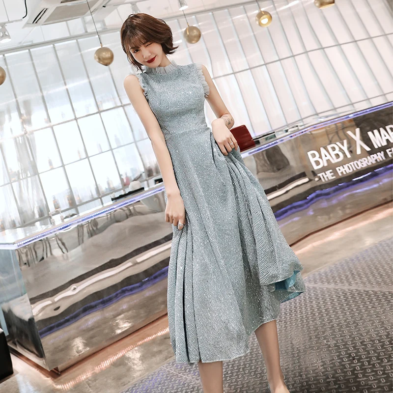 Женское вечернее платье без рукавов Элегантное Длинное кружевное трапеция с