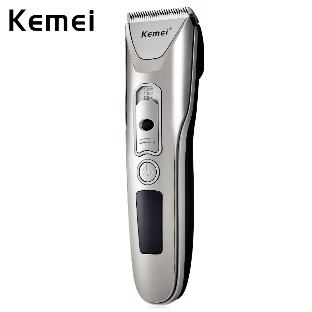 

Kemei 100-240V Powerful Rechargeable Electric Hair Clipper Trimmer Adjustable Baby Cutter Haircut Machine 4 Guide Combs KM-5030