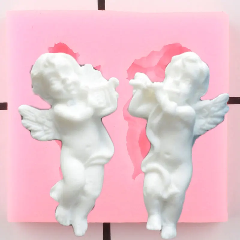 

3D Angel Baby Silicone Mold Candy Clay Fondant Molds Cupcake Topper DIY Party Cake Decorating Tools Chocolate Gumpaste Moulds