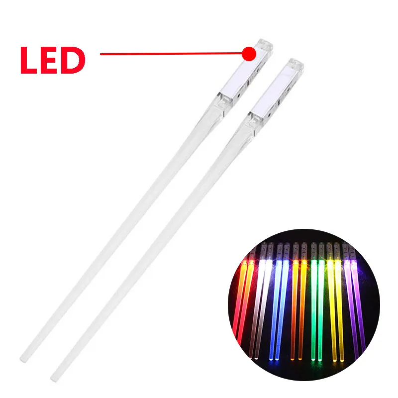 Chopsticks Chinese Natural Japanese Set 4Pair LED Luminous Light Up Durable Lightweight Portable K606 | Дом и сад