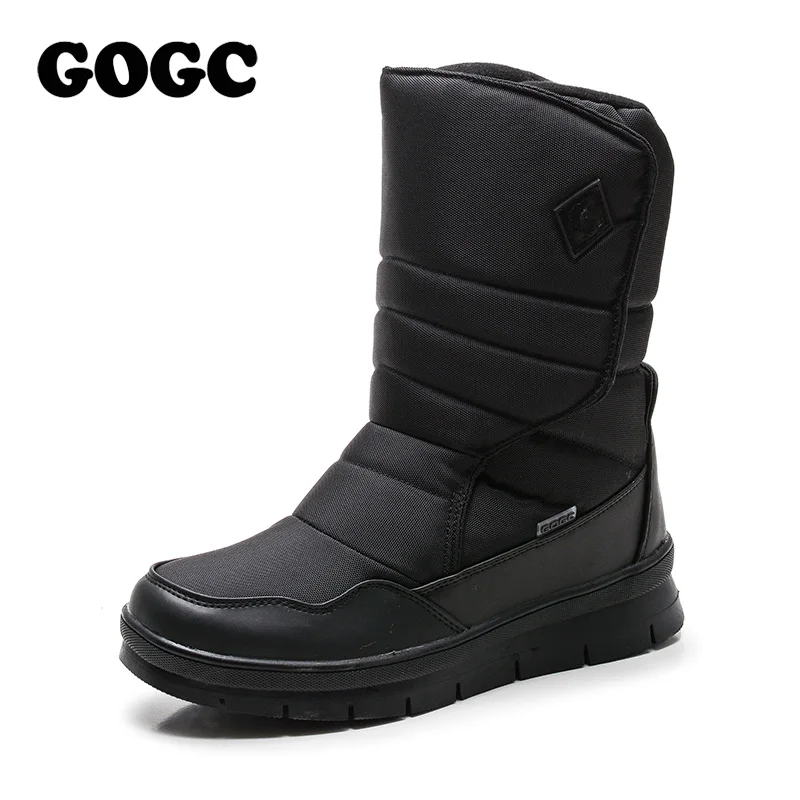 GOGC Warm Men Winter Shoes Brand Non slip Winter Shoes for