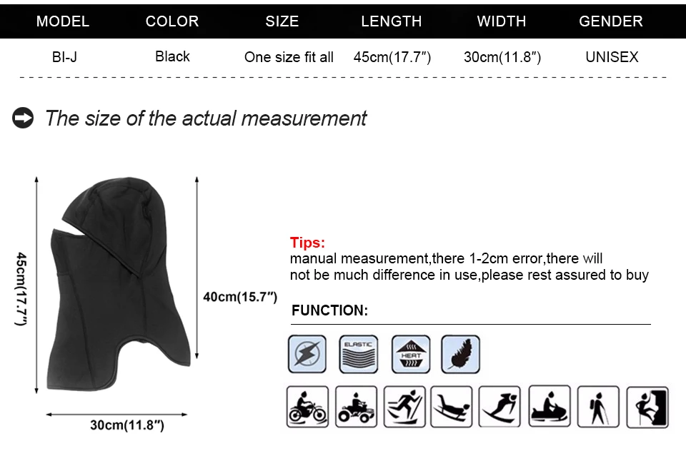 Зимняя Теплая Флисовая Балаклава, мотоциклетная маска для защиты головы, теплая шапка для холодной погоды, мотоциклетная Военная маска для езды на велосипеде