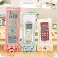 3 шт./компл. ТВ Кондиционер чехол для пульта дистанционного управления чехол Прекрасный маленький медведь кружева пылезащитный чехол Различные размеры мини сумки(S/M/L