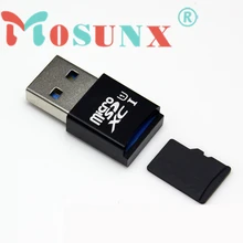 Ecosin2 Mosunx мини 5 Гбит/с супер скорость USB 3,0 Micro SD/SDXC TF кардридер адаптер 17Mar08