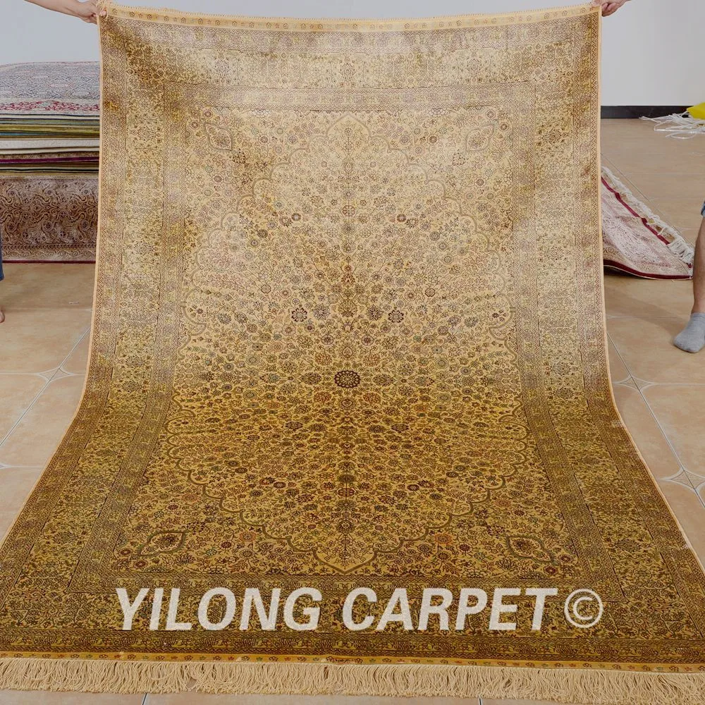 Yilong 5 'x 8' персидские ковры для продажи бежевый vantage ручной УЗЕЛКОВЫЙ