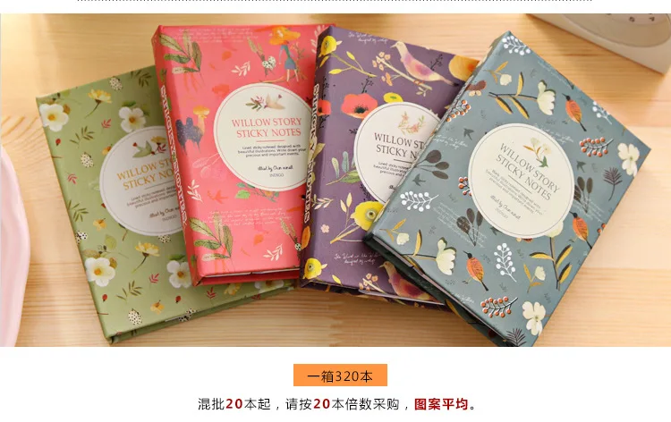 

Kawaii birds flowers set with pen Memo Pad Sticky Notes N Times Stickers Memo Flags Index Pad office school papelaria