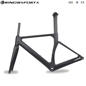 

Disc carbon road bike frame all internal Derailleur Cables made in China road frame Disc brake version road frame