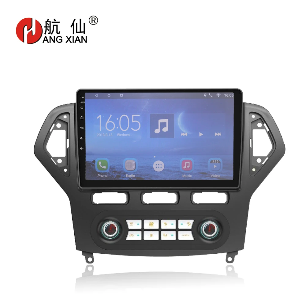 

Bway 10.1" Car radio for Ford Mondeo 2007 Auto Air-condition Quadcore Android 7.0.1 car dvd player gps navi with 1 G RAM,16G ROM