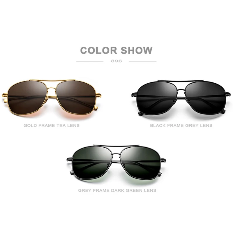 Gafas de sol polarizadas de titanio puro gafas de sol cuadradas clásicas para hombres gafas de sol ultraligeras de alta calidad para hombre 2019 - 5