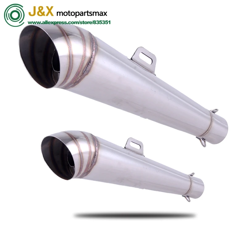 

36-51mm Universal Motorcycle Stainless Steel Exhaust Muffler Escape Slip-On