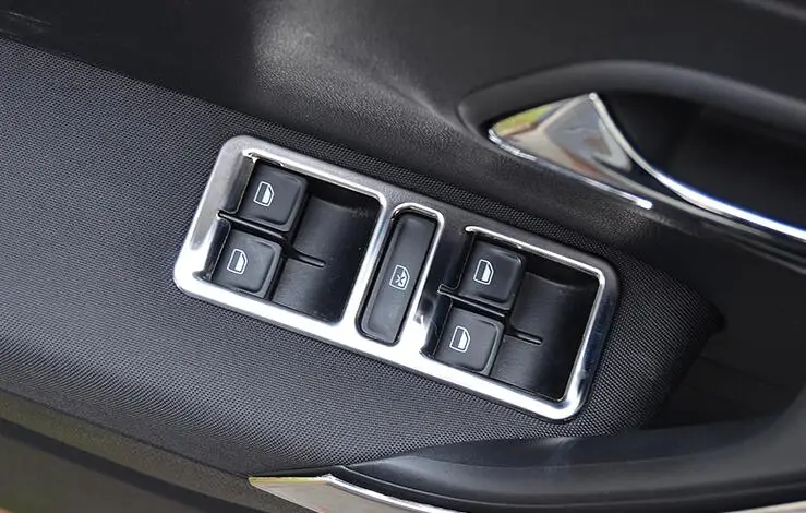 

Car Styling Interior Door Window Lift Switch Panel Cover For POLO 2012-2016 Trim Decoration Accessories