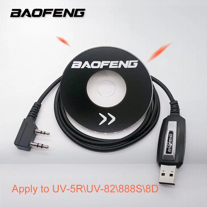 

Authentic Genuine Baofeng USB Programming Cable With Driver CD for BaoFeng UV-5R BF-888S UV-82 BF-8D Walkie Talkie