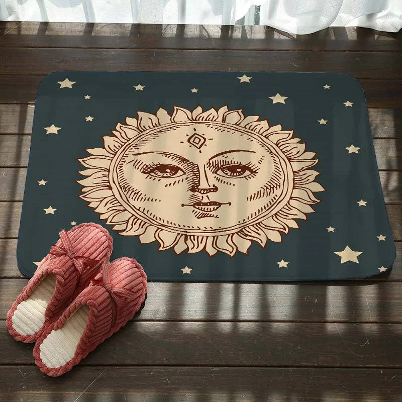 

Indian Sun Flower Carpet Polyester Rugs and carpets Rug Non-slip Floor Mat DoorMat for Bedroom Bathroom Door alfombras de sala