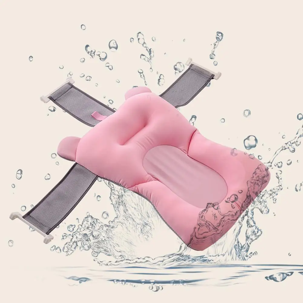 Baby bath tub Newborn Baby Foldable Baby bath tub pad & chair & shelf newborn bathtub seat infant support Cushion mat bath mat