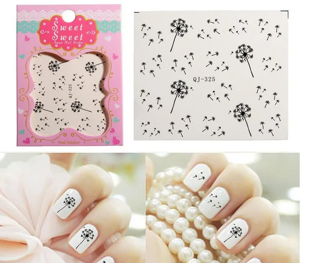 20sheets Lot Decals Manicure Dandelion Seeds Fly Premium Water 20sheets Lot Decals Manicure Dandelion Seeds Fly Premium Water Transfer Printing Nail Stick Art