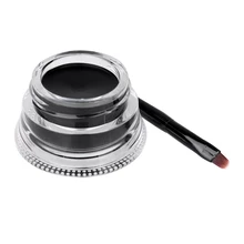 1 комплект Водонепроницаемая Стойкая подводка для глаз гелевая подводка+ кисть Черная Подводка для глаз гелевый набор инструментов для макияжа